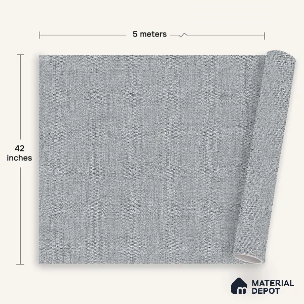 12153 | 5 Meter x 42 Inches Fabric Look Wallpaper - 57.41 Sq. Ft. | Minimum 10% wastage during installation