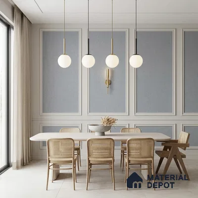 12153 | 5 Meter x 42 Inches Fabric Look Wallpaper - 57.41 Sq. Ft. | Minimum 10% wastage during installation
