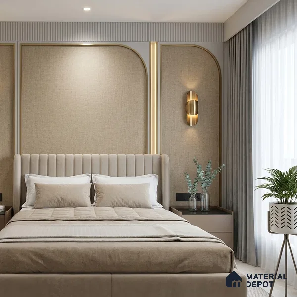12146 | 5 Meter x 42 Inches Fabric Look Wallpaper - 57.41 Sq. Ft. | Minimum 10% wastage during installation
