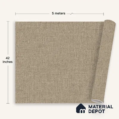 12146 | 5 Meter x 42 Inches Fabric Look Wallpaper - 57.41 Sq. Ft. | Minimum 10% wastage during installation