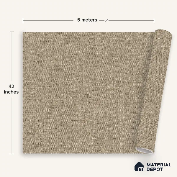 12146 | 5 Meter x 42 Inches Fabric Look Wallpaper - 57.41 Sq. Ft. | Minimum 10% wastage during installation
