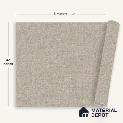 12145 | 5 Meter x 42 Inches Fabric Look Wallpaper - 57.41 Sq. Ft. | Minimum 10% wastage during installation