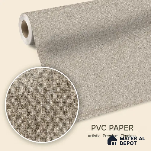12145 | 5 Meter x 42 Inches Fabric Look Wallpaper - 57.41 Sq. Ft. | Minimum 10% wastage during installation