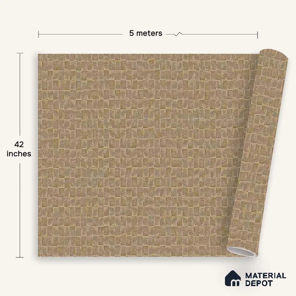 12168 | 5 Meter x 42 Inches Texture Look Wallpaper - 57.41 Sq. Ft. | Minimum 15% wastage during installation