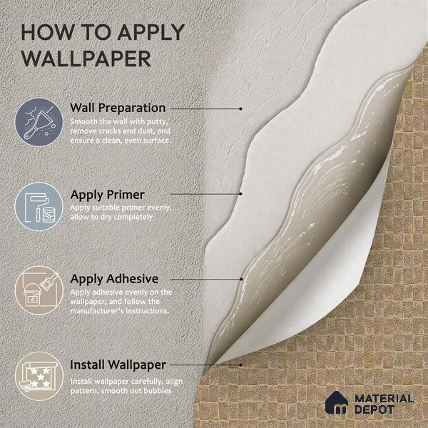 12168 | 5 Meter x 42 Inches Texture Look Wallpaper - 57.41 Sq. Ft. | Minimum 15% wastage during installation