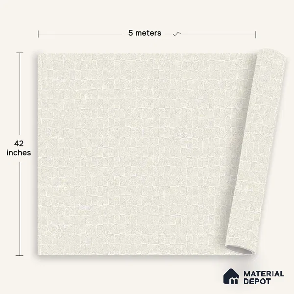 12170 | 5 Meter x 42 Inches Texture Look Wallpaper - 57.41 Sq. Ft. | Minimum 15% wastage during installation