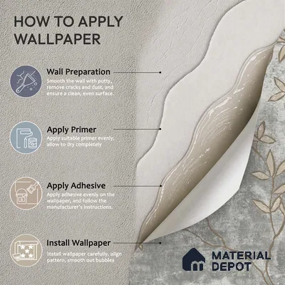 1319 | 10 Meter x 21 Inches Florals Look Wallpaper - 57.41 Sq. Ft. | Minimum 15% wastage during installation