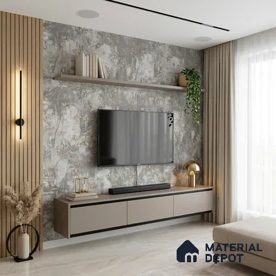 1319 | 10 Meter x 21 Inches Florals Look Wallpaper - 57.41 Sq. Ft. | Minimum 15% wastage during installation