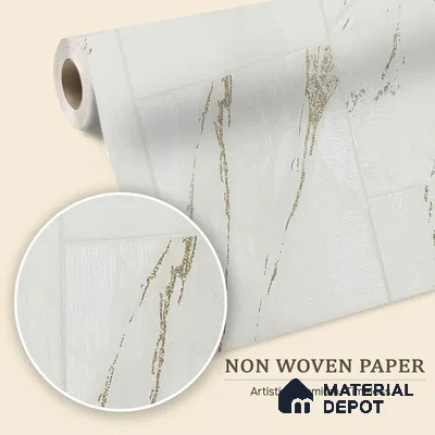 MH 243 | 10 Meter x 21 Inches Marble Look Wallpaper - 57.37 Sq. Ft.