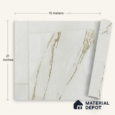 MH 243 | 10 Meter x 21 Inches Marble Look Wallpaper - 57.37 Sq. Ft.