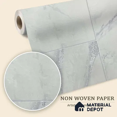 MH 242 | 10 Meter x 21 Inches Marble Look Wallpaper - 57.37 Sq. Ft.