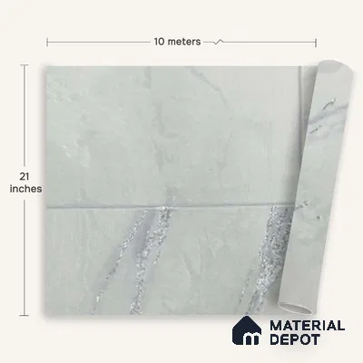 MH 242 | 10 Meter x 21 Inches Marble Look Wallpaper - 57.37 Sq. Ft.