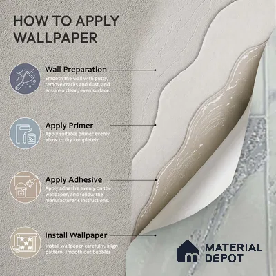 MH 242 | 10 Meter x 21 Inches Marble Look Wallpaper - 57.37 Sq. Ft.