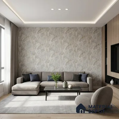 MH 257 | 10 Meter x 21 Inches Marble Look Wallpaper - 57.37 Sq. Ft.