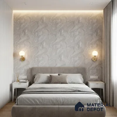 MH 258 | 10 Meter x 21 Inches Marble Look Wallpaper - 57.37 Sq. Ft.