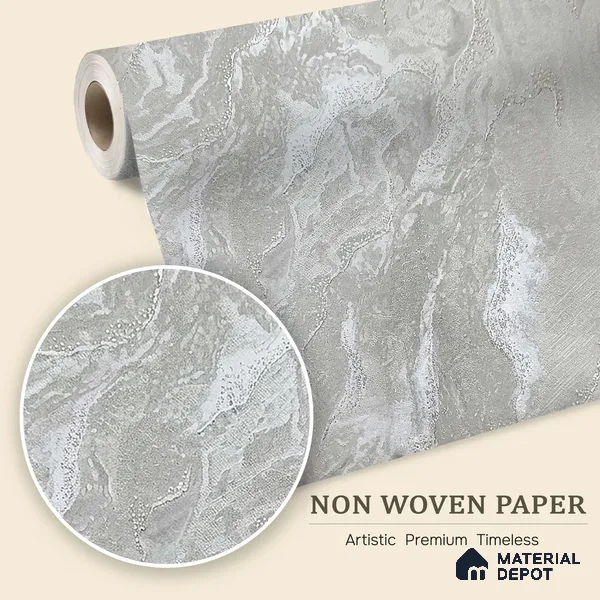 MH 258 | 10 Meter x 21 Inches Marble Look Wallpaper - 57.37 Sq. Ft.