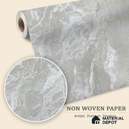 MH 258 | 10 Meter x 21 Inches Marble Look Wallpaper - 57.37 Sq. Ft.