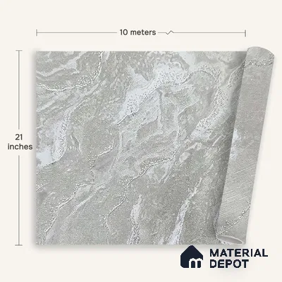 MH 258 | 10 Meter x 21 Inches Marble Look Wallpaper - 57.37 Sq. Ft.