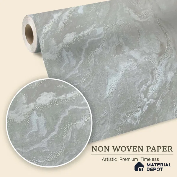 MH 259 | 10 Meter x 21 Inches Marble Look Wallpaper - 57.37 Sq. Ft. | Minimum 10% wastage during installation