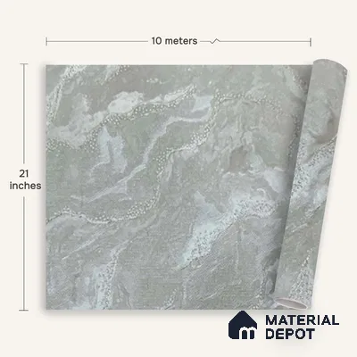 MH 259 | 10 Meter x 21 Inches Marble Look Wallpaper - 57.37 Sq. Ft. | Minimum 10% wastage during installation