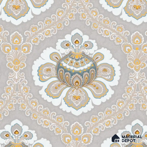 8041 | 10 Meter x 21 Inches Patterned Look Wallpaper - 57.37 Sq. Ft. | Minimum 15% wastage during installation
