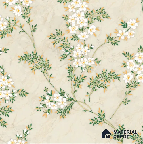 8047 | 10 Meter x 21 Inches Florals Look Wallpaper - 57.37 Sq. Ft. | Minimum 15% wastage during installation
