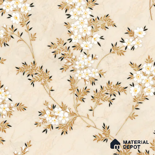 8048 | 10 Meter x 21 Inches Florals Look Wallpaper - 57.37 Sq. Ft. | Minimum 15% wastage during installation