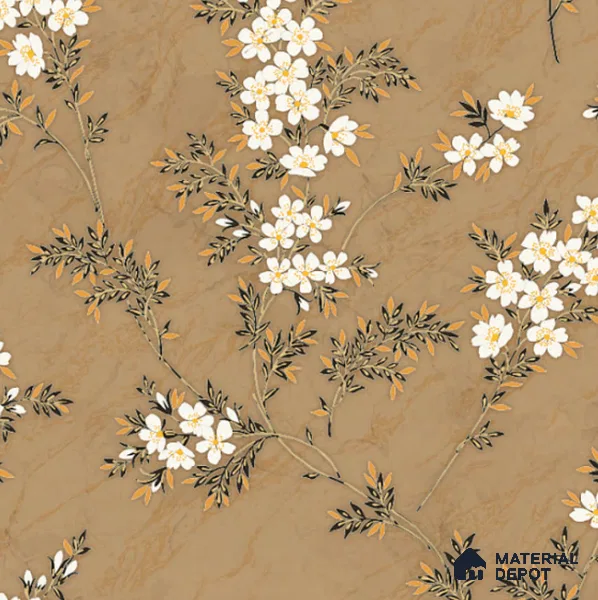 8049 | 10 Meter x 21 Inches Florals Look Wallpaper - 57.37 Sq. Ft. | Minimum 15% wastage during installation