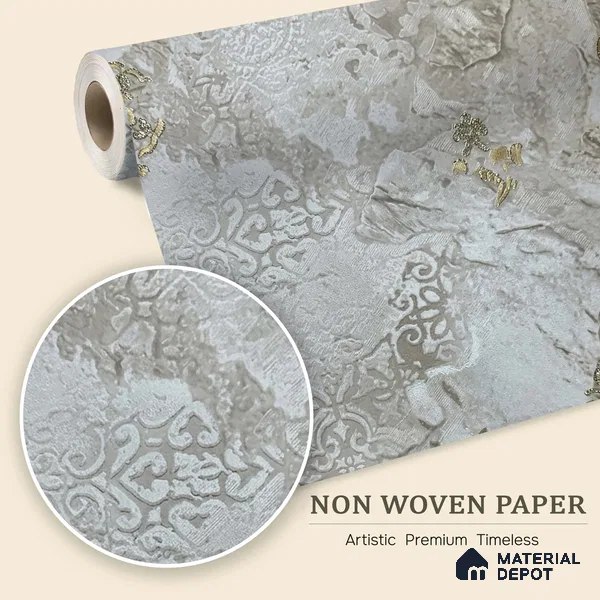 MH 275 | 10 Meter x 21 Inches Texture Look Wallpaper - 57.37 Sq. Ft. | Minimum 15% wastage during installation
