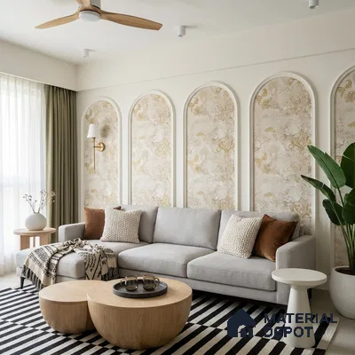 MH 275 | 10 Meter x 21 Inches Texture Look Wallpaper - 57.37 Sq. Ft. | Minimum 15% wastage during installation