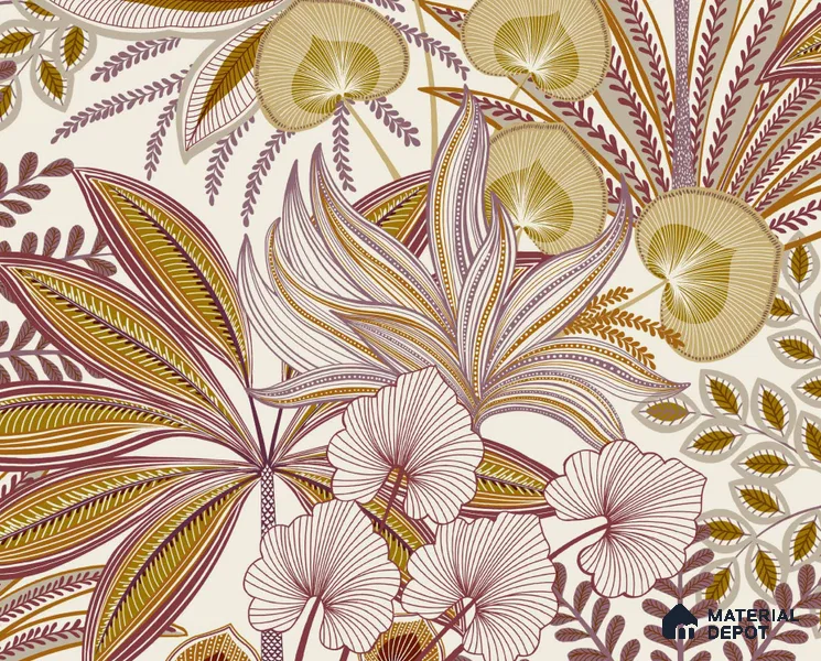 A69001 | 10 Meter x 21 Inches Florals Look Wallpaper - 57.37 Sq. Ft. | Minimum 15% wastage during installation