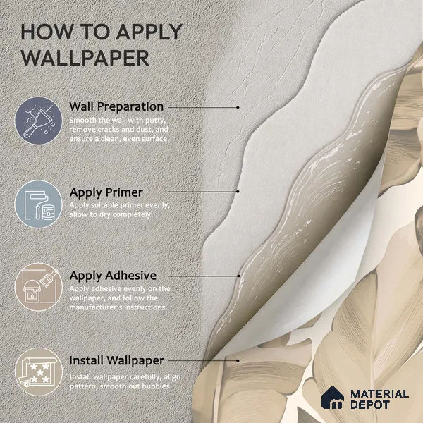 1362 | 10 Meter x 21 Inches Florals Look Wallpaper - 57.41 Sq. Ft. | Minimum 15% wastage during installation