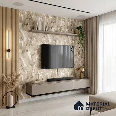 1362 | 10 Meter x 21 Inches Florals Look Wallpaper - 57.41 Sq. Ft. | Minimum 15% wastage during installation