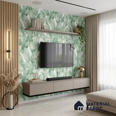 1363 | 10 Meter x 21 Inches Florals Look Wallpaper - 57.41 Sq. Ft. | Minimum 15% wastage during installation