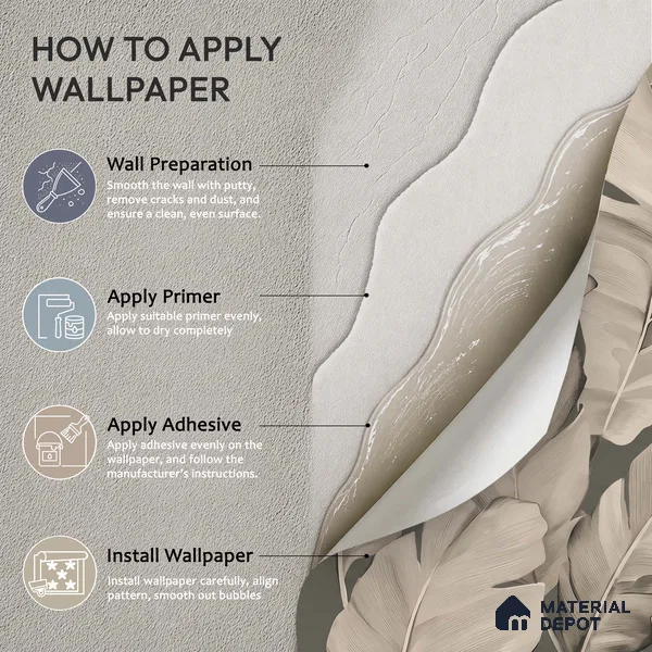 1364 | 10 Meter x 21 Inches Florals Look Wallpaper - 57.41 Sq. Ft. | Minimum 15% wastage during installation