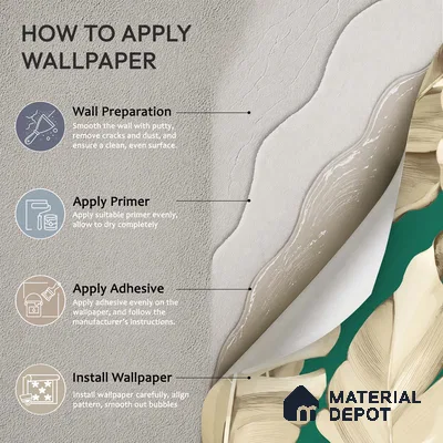 1365 | 10 Meter x 21 Inches Florals Look Wallpaper - 57.41 Sq. Ft. | Minimum 15% wastage during installation