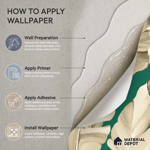 1365 | 10 Meter x 21 Inches Florals Look Wallpaper - 57.41 Sq. Ft. | Minimum 15% wastage during installation