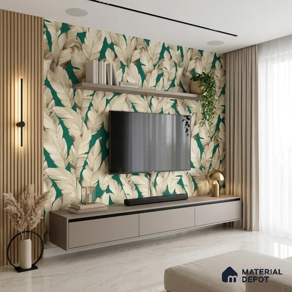 1365 | 10 Meter x 21 Inches Florals Look Wallpaper - 57.41 Sq. Ft. | Minimum 15% wastage during installation