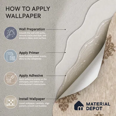 1306 | 10 Meter x 21 Inches Damask Look Wallpaper - 57.41 Sq. Ft. | Minimum 15% wastage during installation