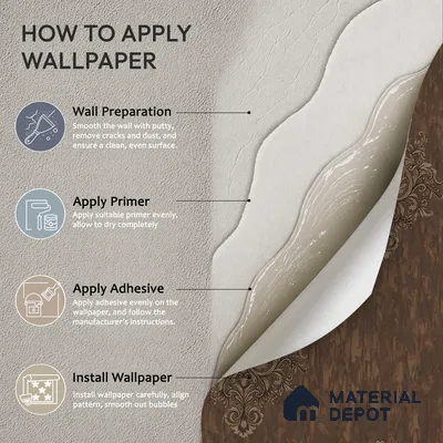 1307 | 10 Meter x 21 Inches Damask Look Wallpaper - 57.41 Sq. Ft. | Minimum 15% wastage during installation
