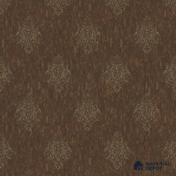 1307 | 10 Meter x 21 Inches Damask Look Wallpaper - 57.41 Sq. Ft. | Minimum 15% wastage during installation