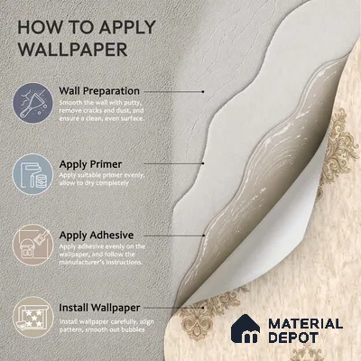 1308 | 10 Meter x 21 Inches Damask Look Wallpaper - 57.41 Sq. Ft. | Minimum 15% wastage during installation
