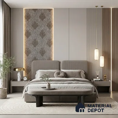 1309 | 10 Meter x 21 Inches Damask Look Wallpaper - 57.41 Sq. Ft. | Minimum 15% wastage during installation