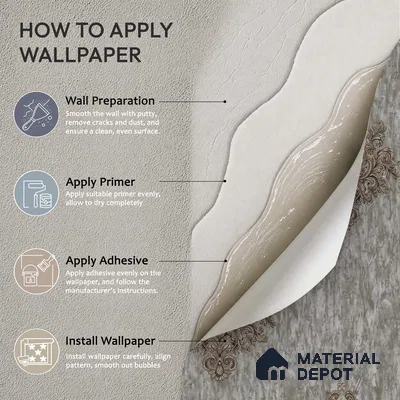 1309 | 10 Meter x 21 Inches Damask Look Wallpaper - 57.41 Sq. Ft. | Minimum 15% wastage during installation
