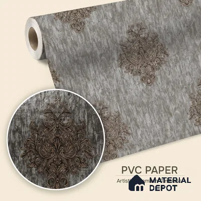 1309 | 10 Meter x 21 Inches Damask Look Wallpaper - 57.41 Sq. Ft. | Minimum 15% wastage during installation