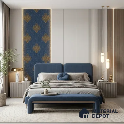1310 | 10 Meter x 21 Inches Damask Look Wallpaper - 57.41 Sq. Ft. | Minimum 15% wastage during installation