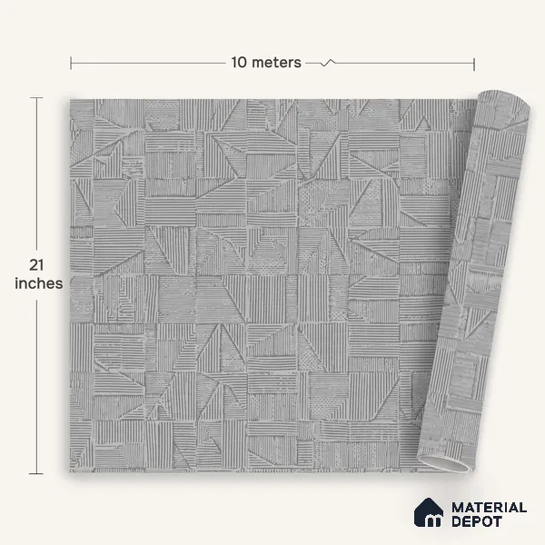 1327 | 10 Meter x 21 Inches Texture Look Wallpaper - 57.41 Sq. Ft. | Minimum 15% wastage during installation
