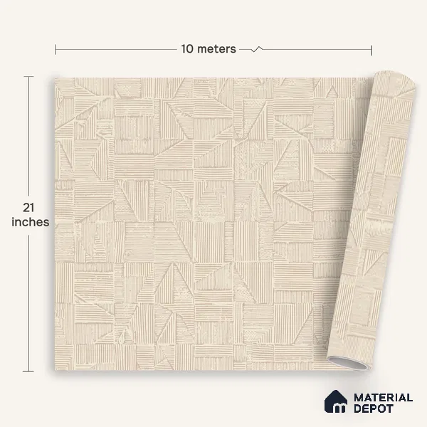 1329 | 10 Meter x 21 Inches Texture Look Wallpaper - 57.41 Sq. Ft. | Minimum 15% wastage during installation