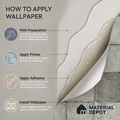 1331 | 10 Meter x 21 Inches Patterned Look Wallpaper - 57.41 Sq. Ft. | Minimum 15% wastage during installation