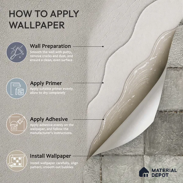 1331 | 10 Meter x 21 Inches Patterned Look Wallpaper - 57.41 Sq. Ft. | Minimum 15% wastage during installation